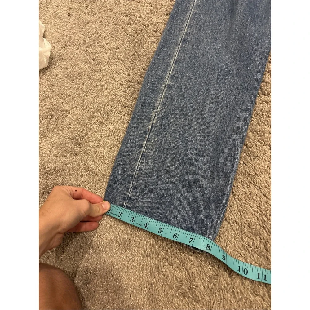 Levis 505 Jeans Mens Size 32x30 Straight Fit Regular Blue 100% Cotton Med Wash